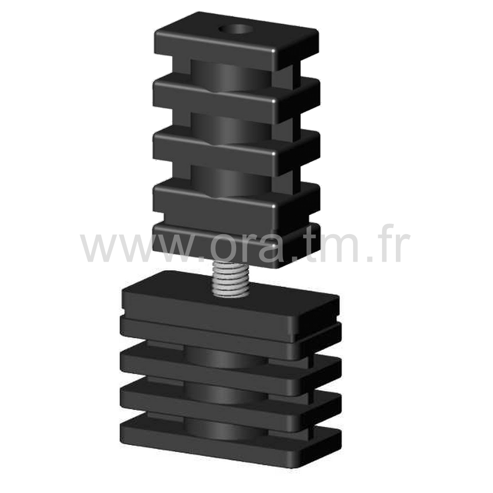 MXRV - MANCHON FILETE EXPANSOR - TUBE RECTANGULAIRE