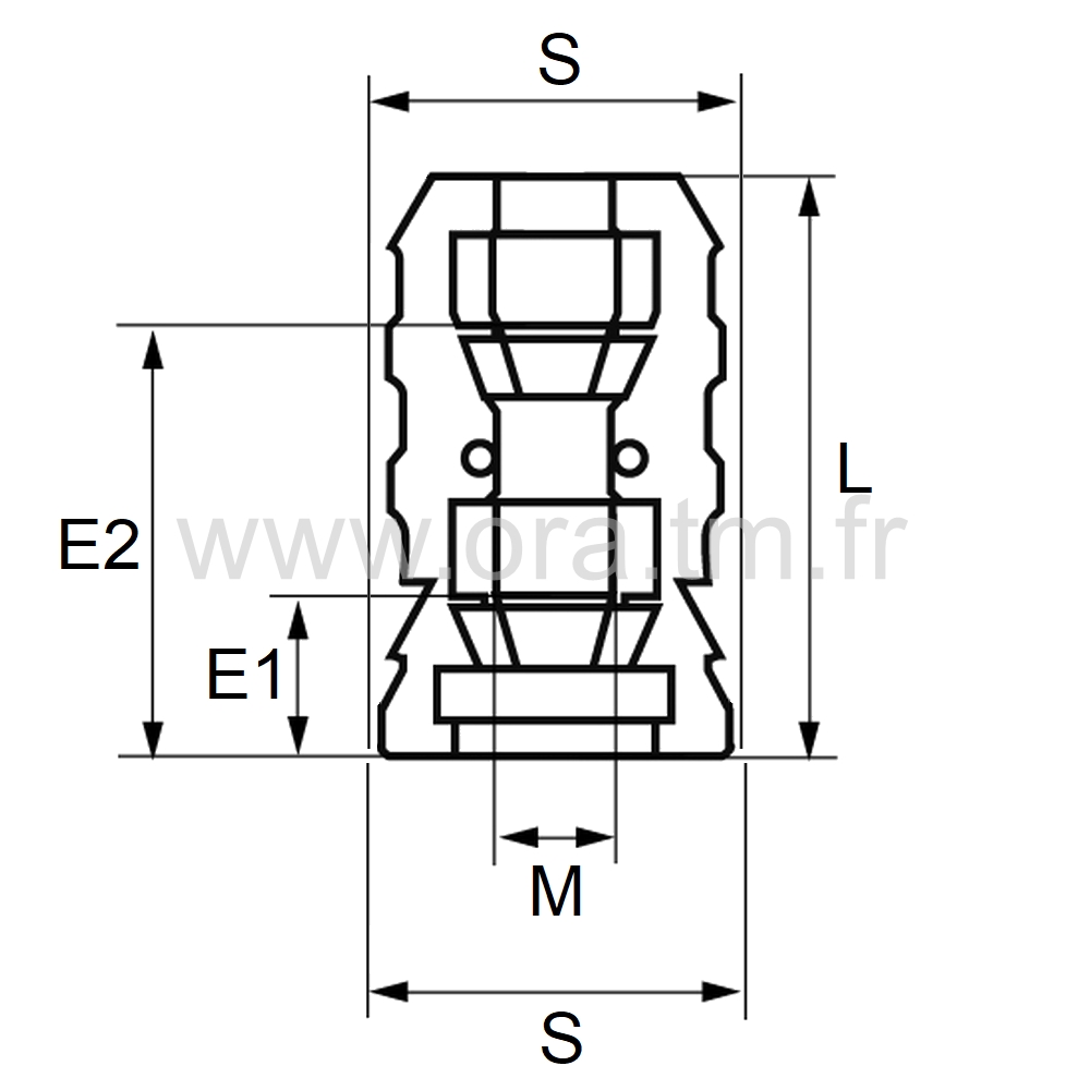 MXYG - RACCORD FILETE EXPANSOR - TUBE CYLINDRIQUE