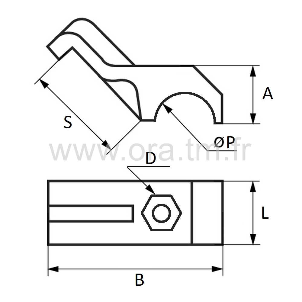 PACC - PORTE OUTIL MEDICAL - ATTACHE TUBE CARRE