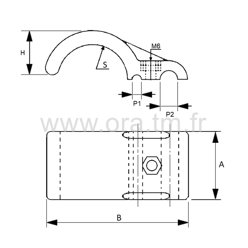 PACY - PORTE OUTIL MEDICAL - ATTACHE TUBE ROND