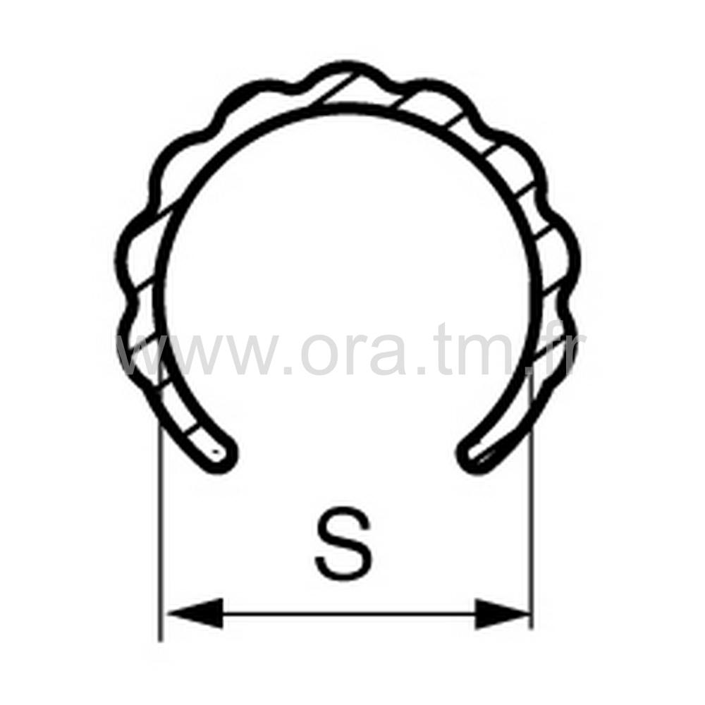 PPCY - PROFILE REPOSE PIEDS - TUBE CYLINDRIQUE