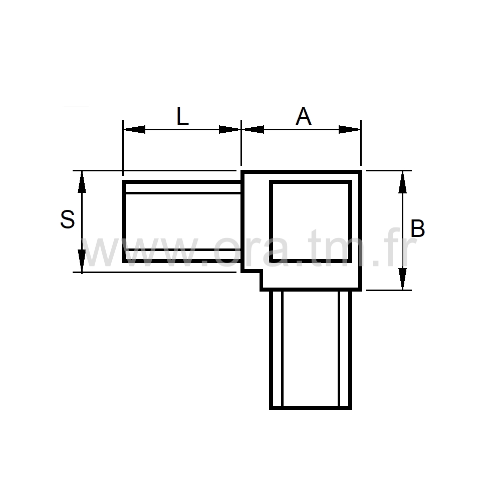 RAC20 - RACCORD MULTIBRANCHE - TUBE CARRE