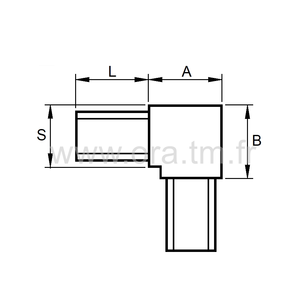 RAC20 - RACCORD MULTIBRANCHE - TUBE CARRE