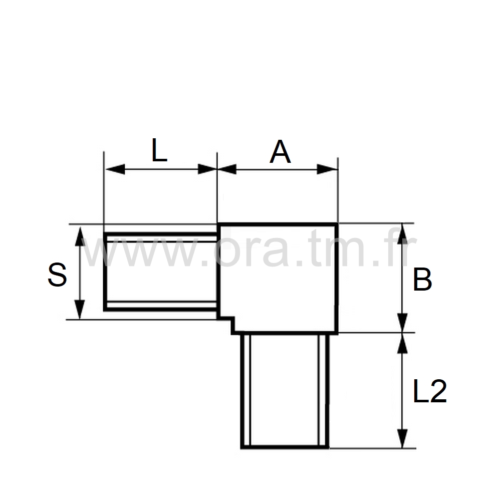 RAC25 - RACCORD MULTIBRANCHE - TUBE CARRE