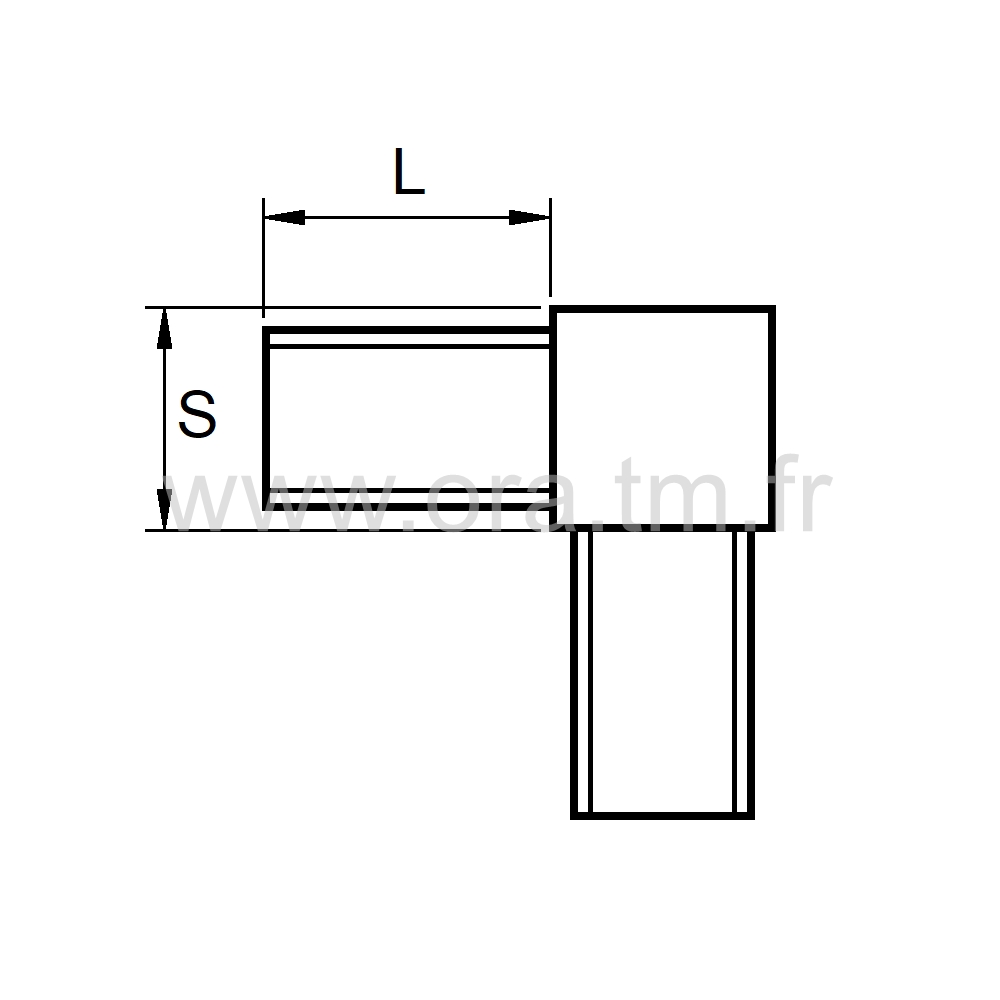 RBR - RACCORD MULTIBRANCHE - TUBE RECTANGULAIRE