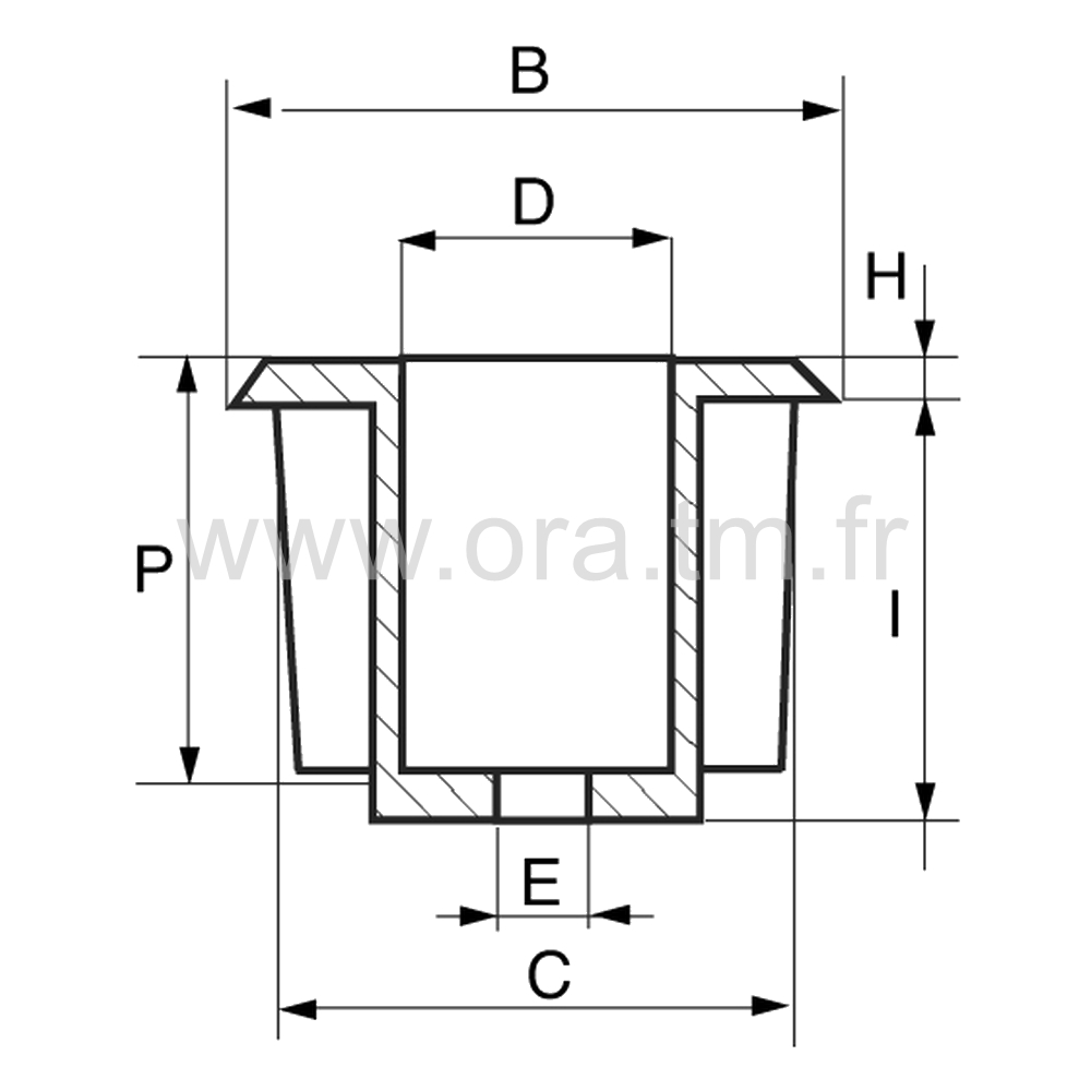 RCF - ATTACHE PRISE CONIQUE D50 - ET TUBE CYLINDRIQUE