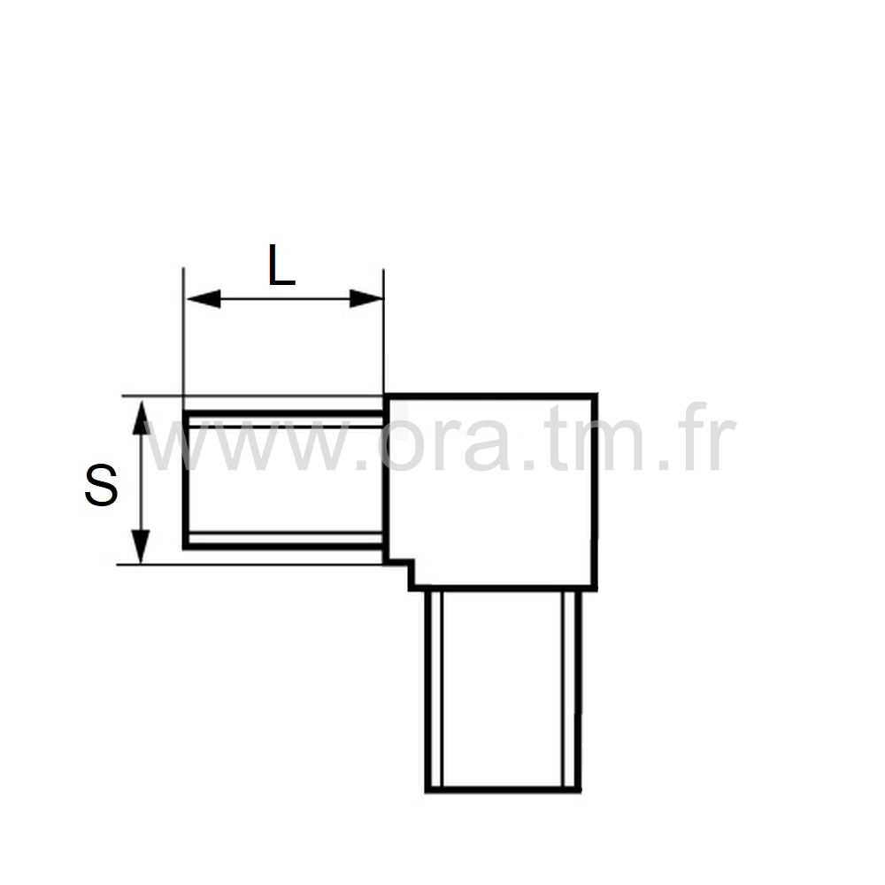 RM13 - RACCORD MULTIBRANCHE - TUBE CARRE