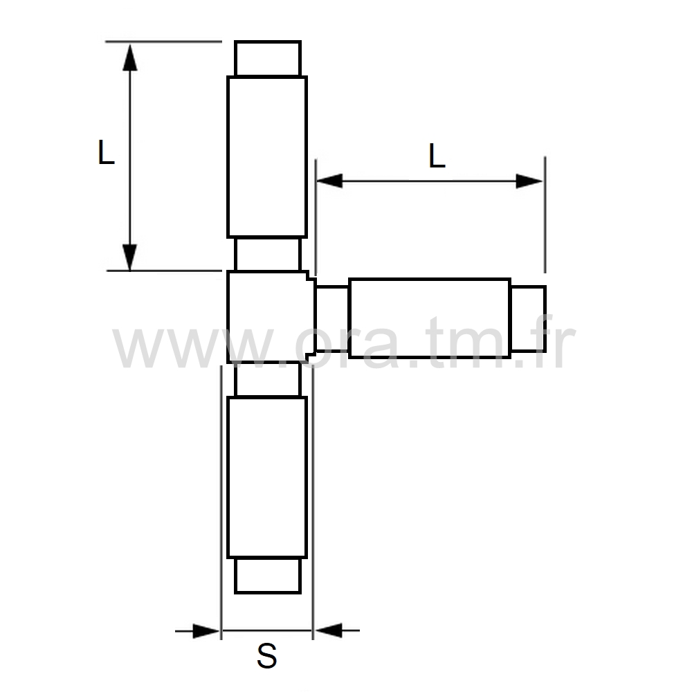 RY25 - RACCORD MULTIBRANCHE - TUBE CYLINDRIQUE