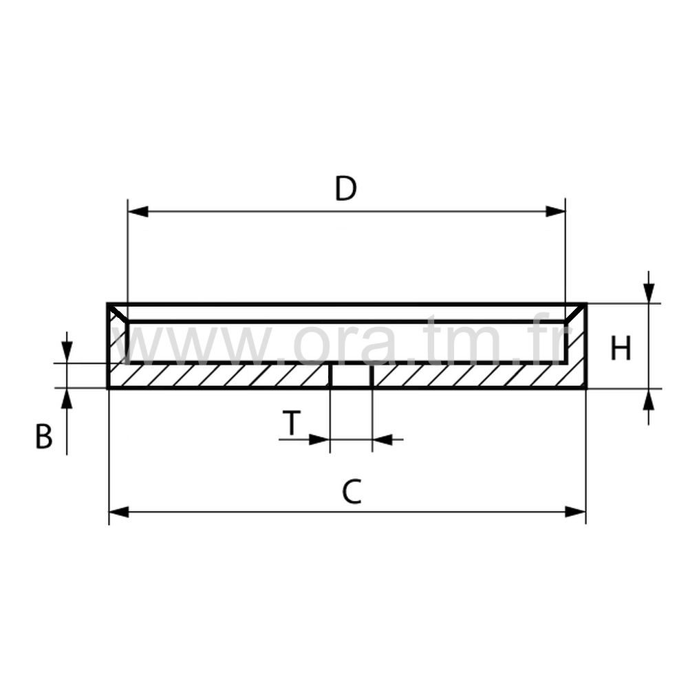 SCL - SEMELLE A CLIPSER - TUBE CYLINDRIQUE