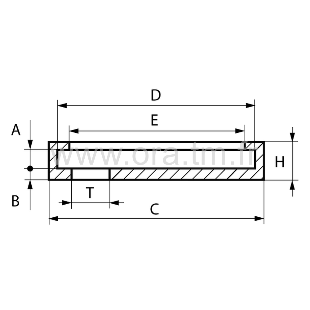 SCL - SEMELLE A CLIPSER - TUBE CYLINDRIQUE