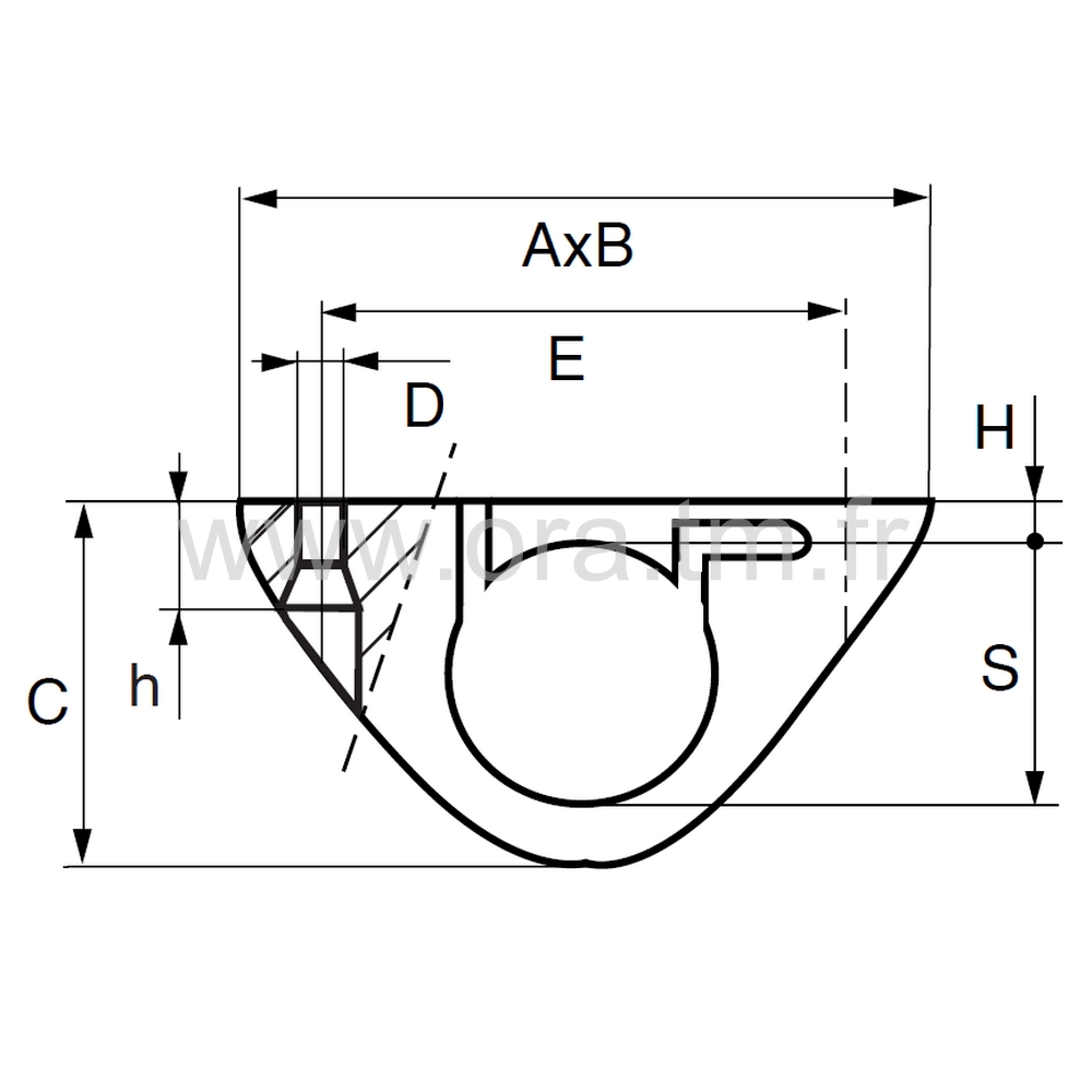 SUP - SUPPORT DE PIVOTEMENT - TUBE CYLINDRIQUE