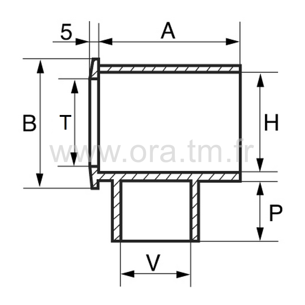 TPOV - TERMINAL DE PORTANT - TUBE MEPLAT CHANTS RONDS