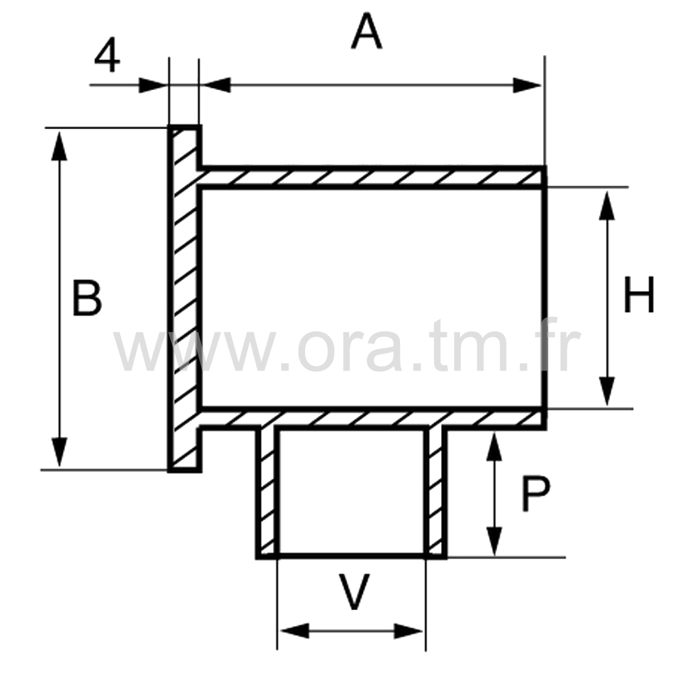 TPOV - TERMINAL DE PORTANT - TUBE MEPLAT CHANTS RONDS